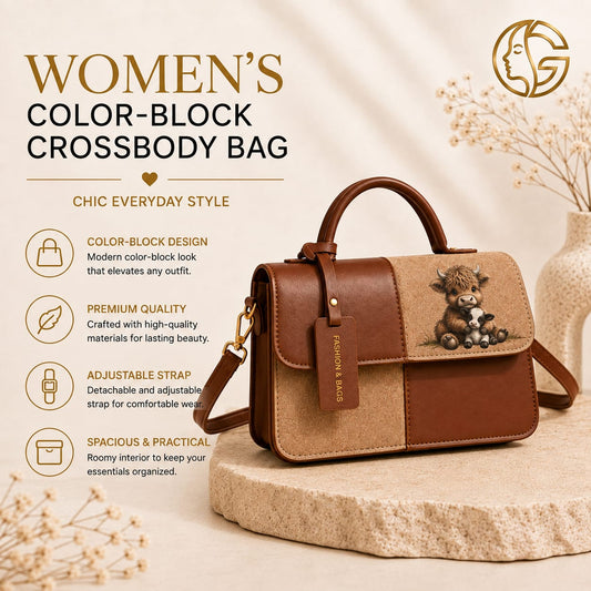 Highland cow crossbody bag practical features
