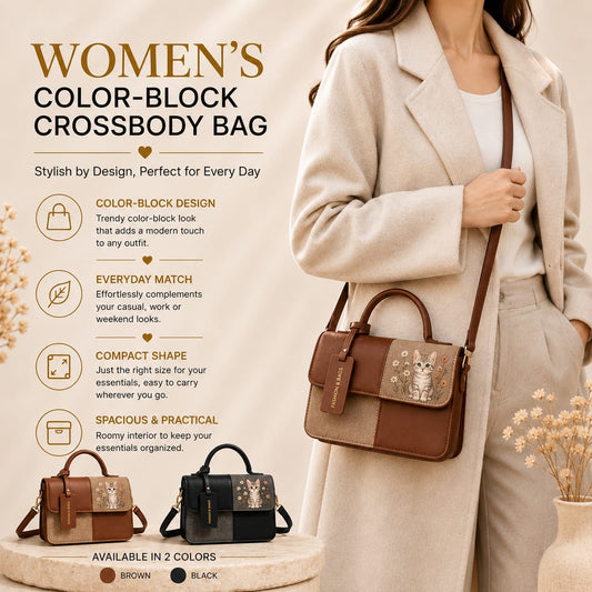 Kitten crossbody bag lifestyle shot
