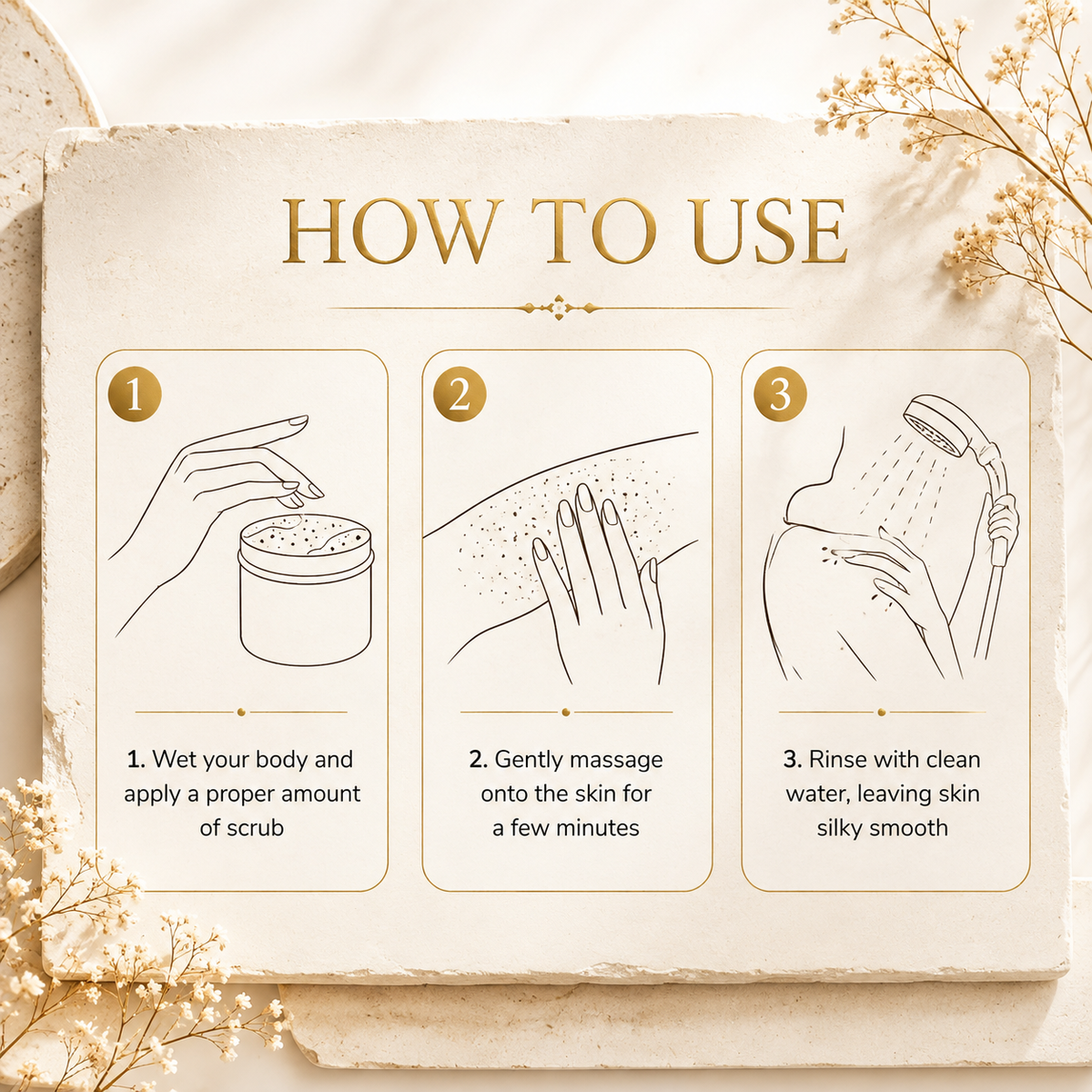 How to use, 3 simple steps