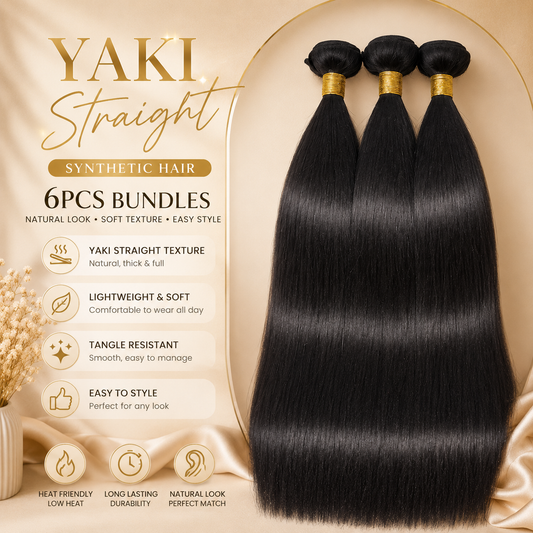 Glowth Yaki Straight Synthetic Hair Bundles overview and features