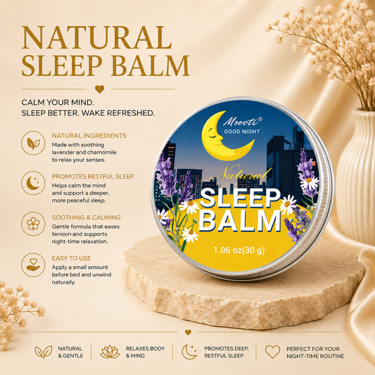 Glowth Msocti Natural Sleep Balm features