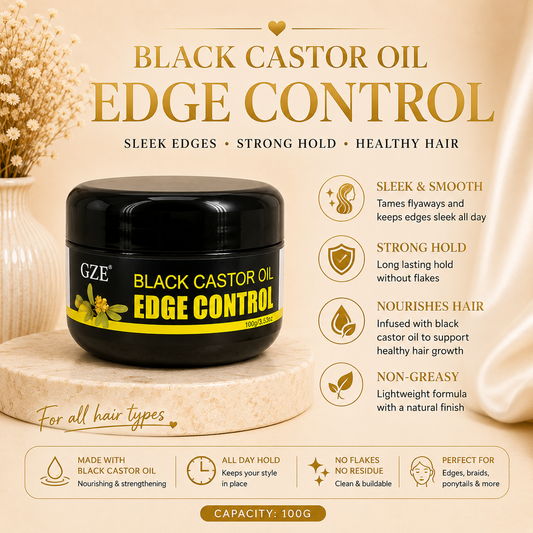 Glowth Black Castor Oil Edge Control features