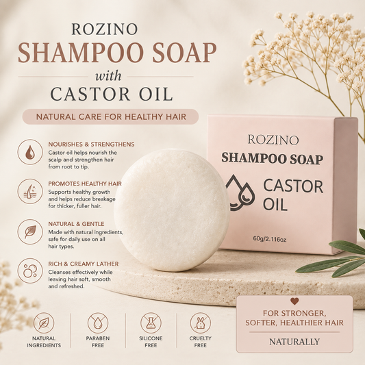Glowth Shampoo Soap with Castor Oil features