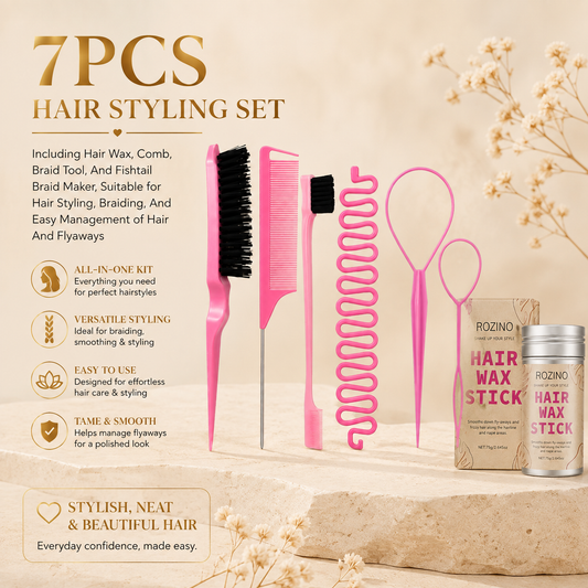 Glowth ROZINO 7pcs Hair Styling Set overview and features