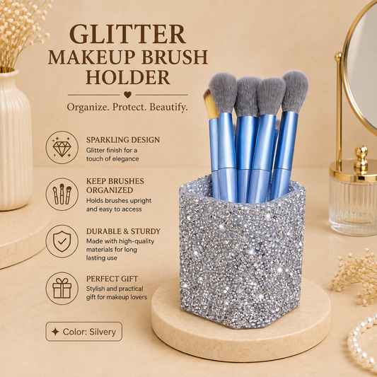 Glowth Glitter Makeup Brush Holder overview