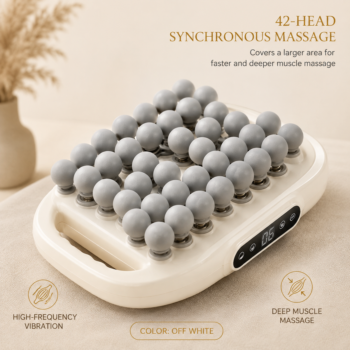 42-head synchronous massage, high-frequency vibration, deep muscle massage
