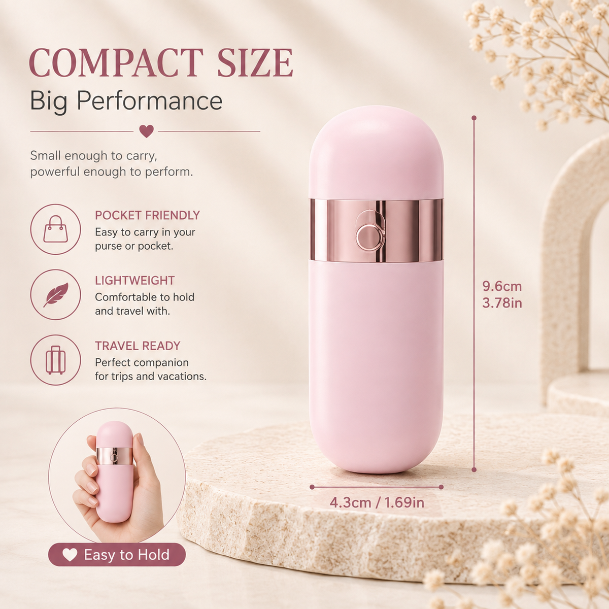 Compact size big performance electric trimmer