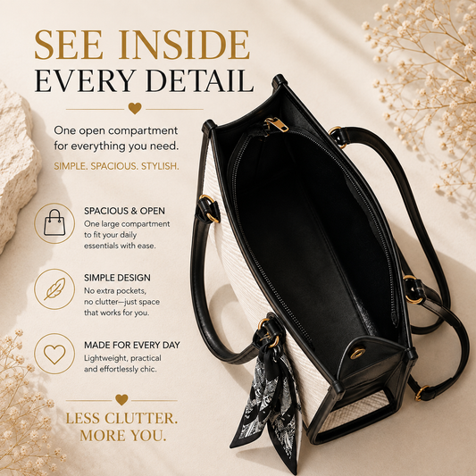 Glowth Two-Tone Scarf Tote