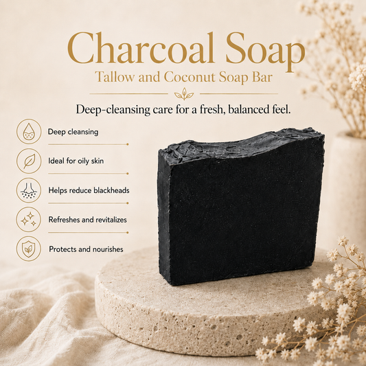 Net Liefde Charcoal Soap, deep cleansing ideal for oily skin, reduces blackheads, refreshes protects