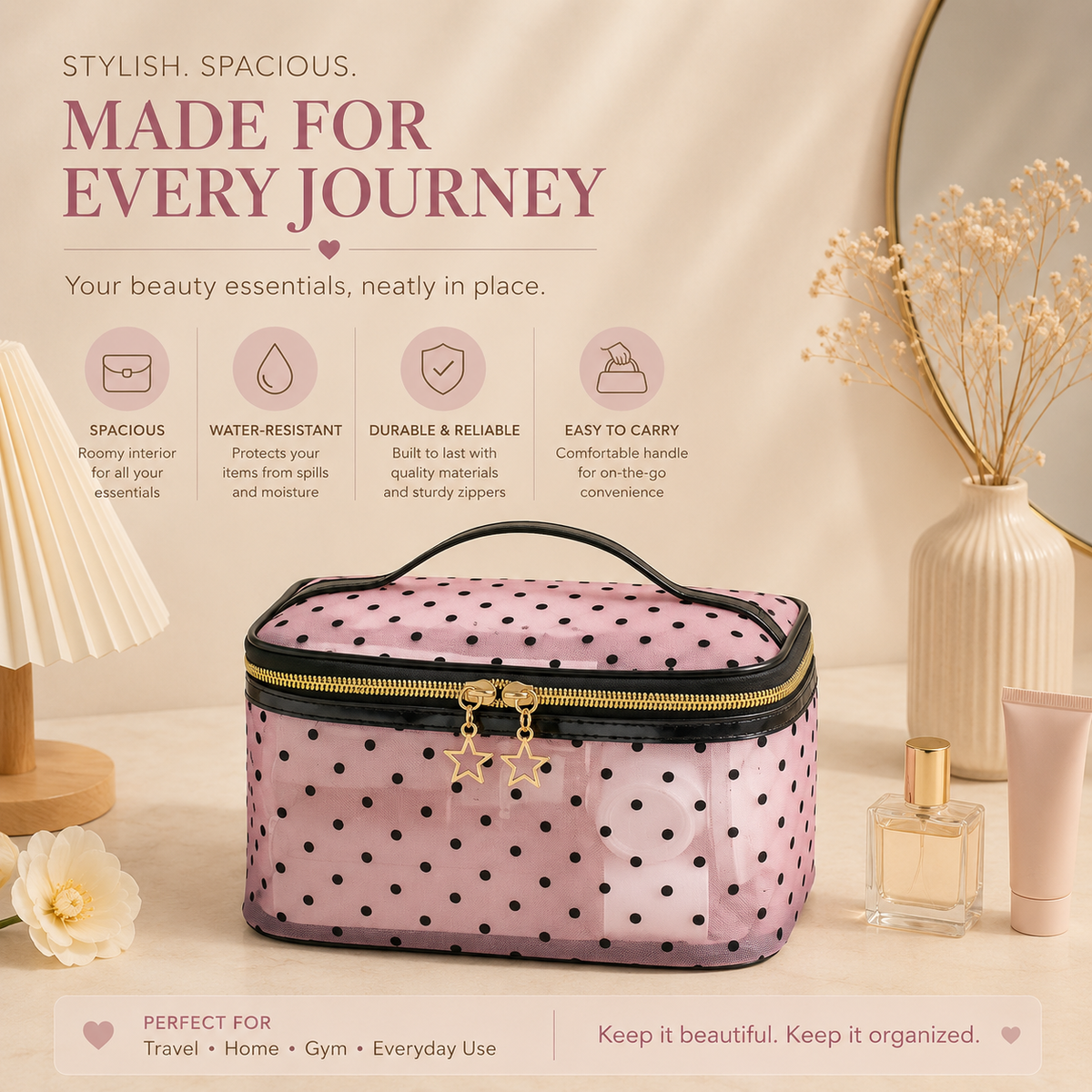 Toiletry bag, made for every journey