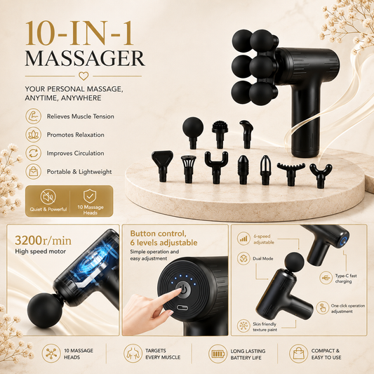Glowth 10-in-1 Massager, plain product photo