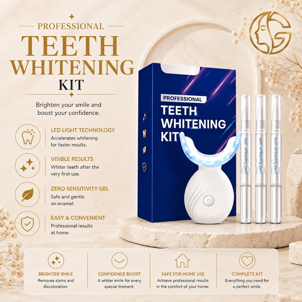 Professional Teeth Whitening Kit features