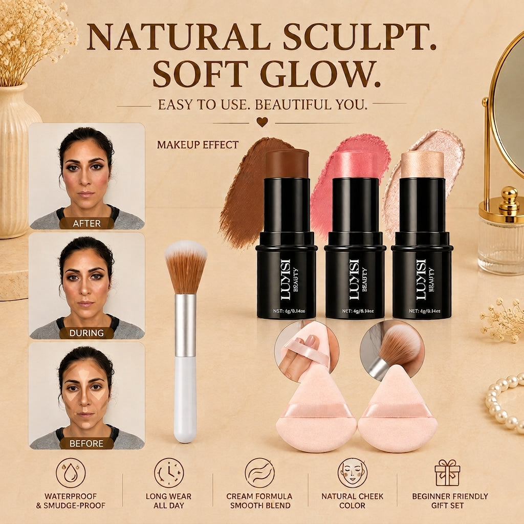 Glowth Face Sculpt Kit before and after