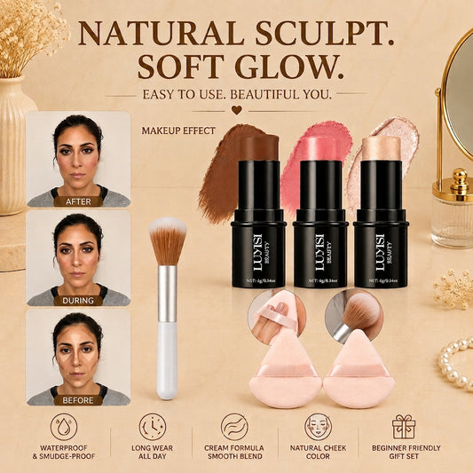 Glowth Face Sculpt Kit before and after