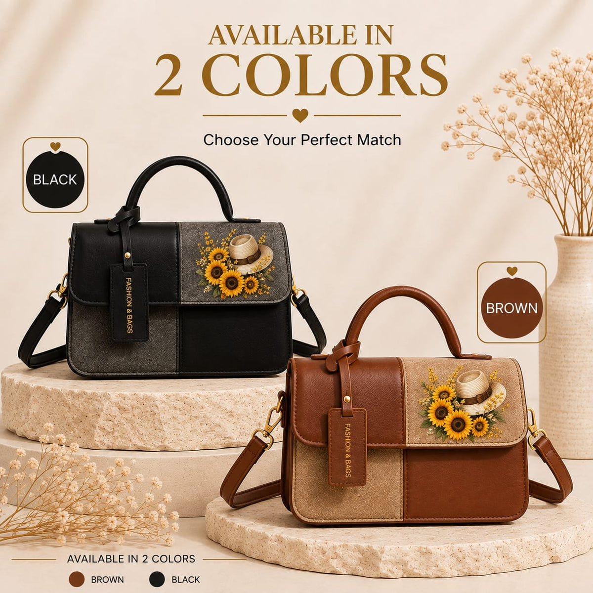 Sunflower crossbody bag available colors