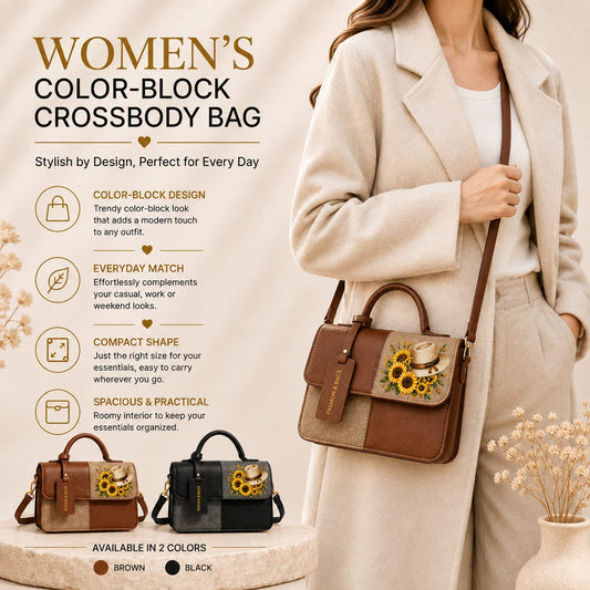 Sunflower crossbody bag lifestyle shot