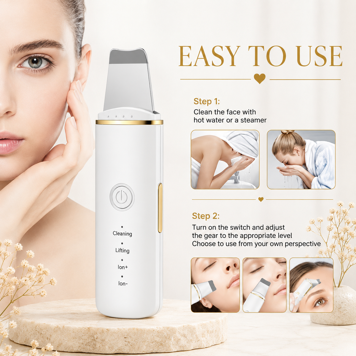 Glowth Electric Facial Cleanser dimensions