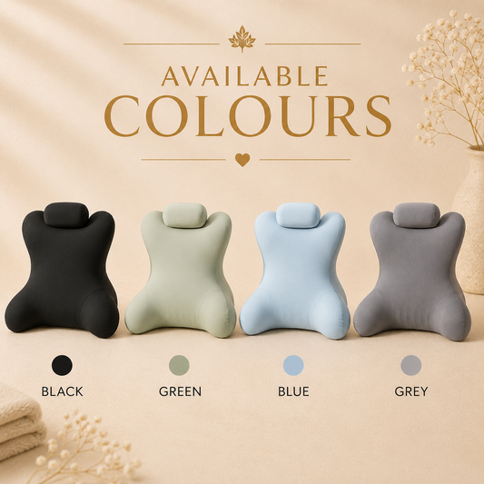 Glowth Memory Foam Lumbar Pillow available colours