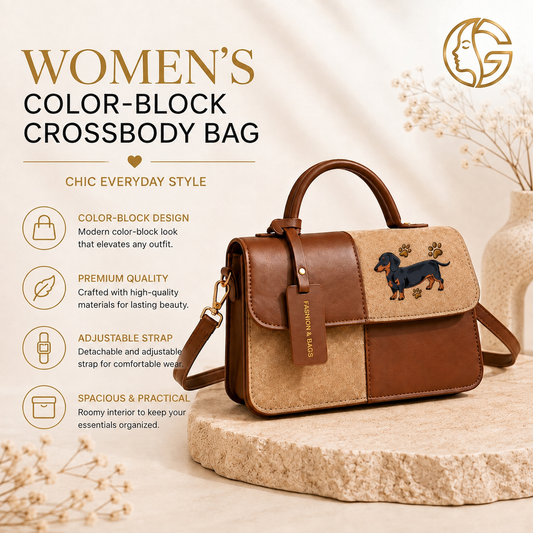 Dachshund crossbody bag features