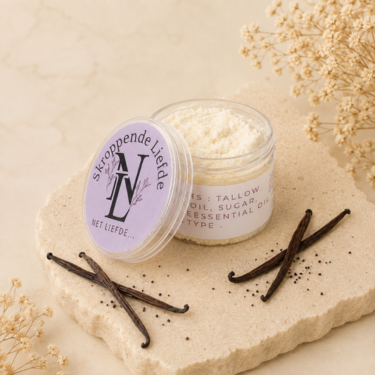Net Liefde Skroppende Liefde tallow body scrub, plain product photo