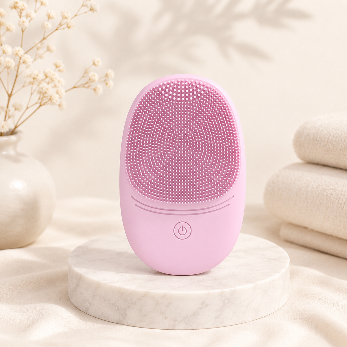 Skin-friendly silicone soft bristles
