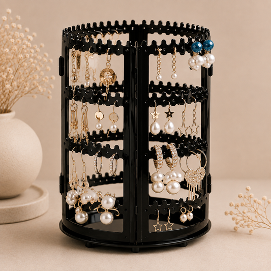Glowth Rotating Earring Display Stand in black