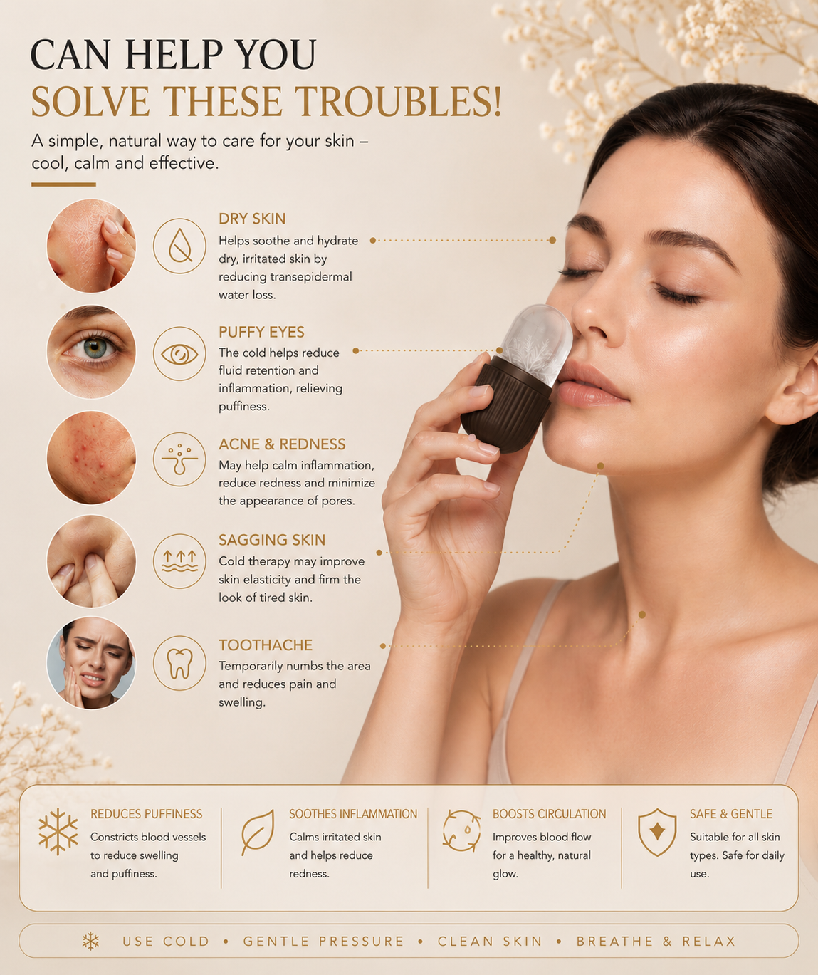 Can help solve skin troubles
