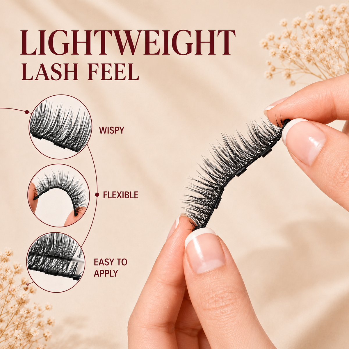 Glowth Magnetic Lash Duo lightweight lash feel