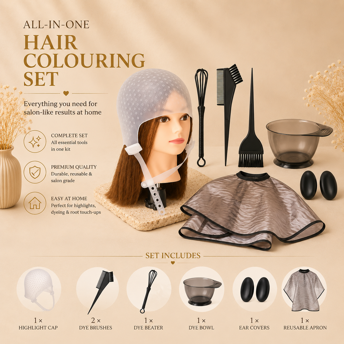 Glowth Hair Colouring Set includes