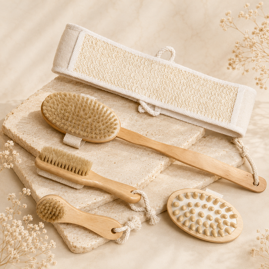 Glowth 5 pcs bath brush set