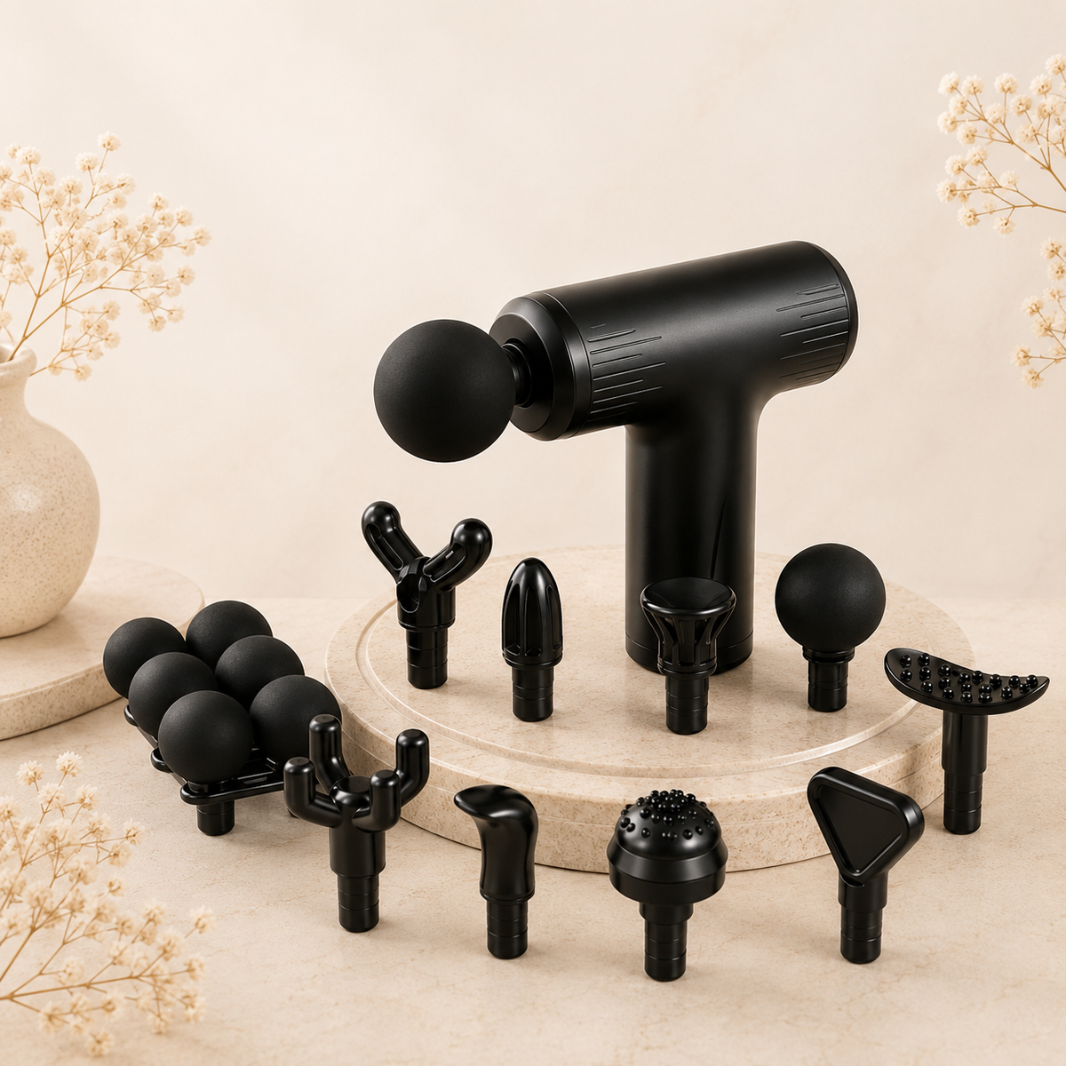 Glowth 10-in-1 Massager massage heads and attachments