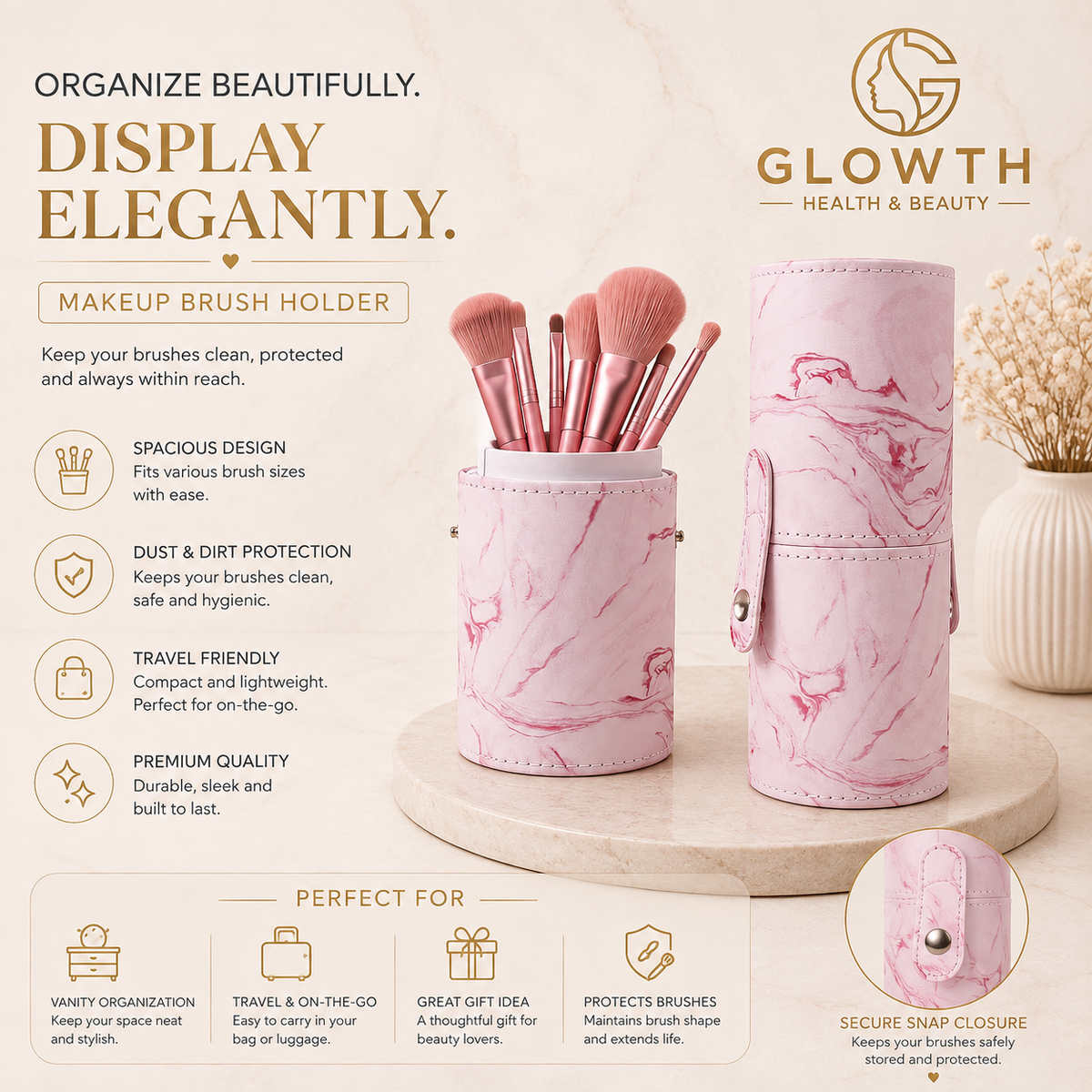 Organize beautifully display elegantly