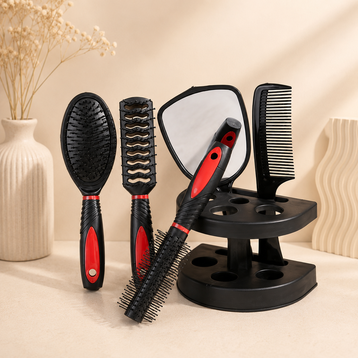 Glowth 6-Piece Hair Brush Set, product photo