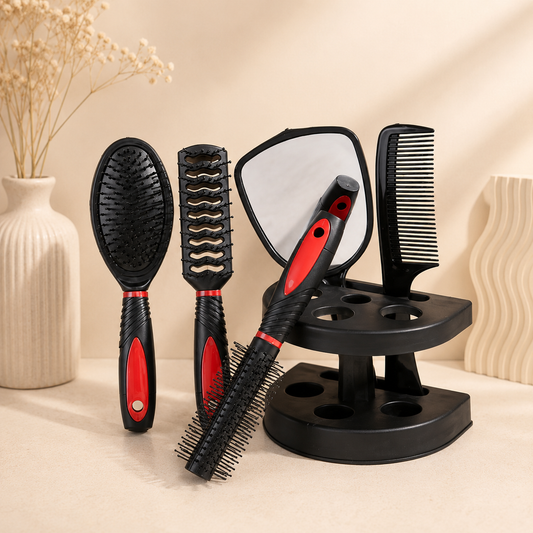 Glowth 6-Piece Hair Brush Set, product photo