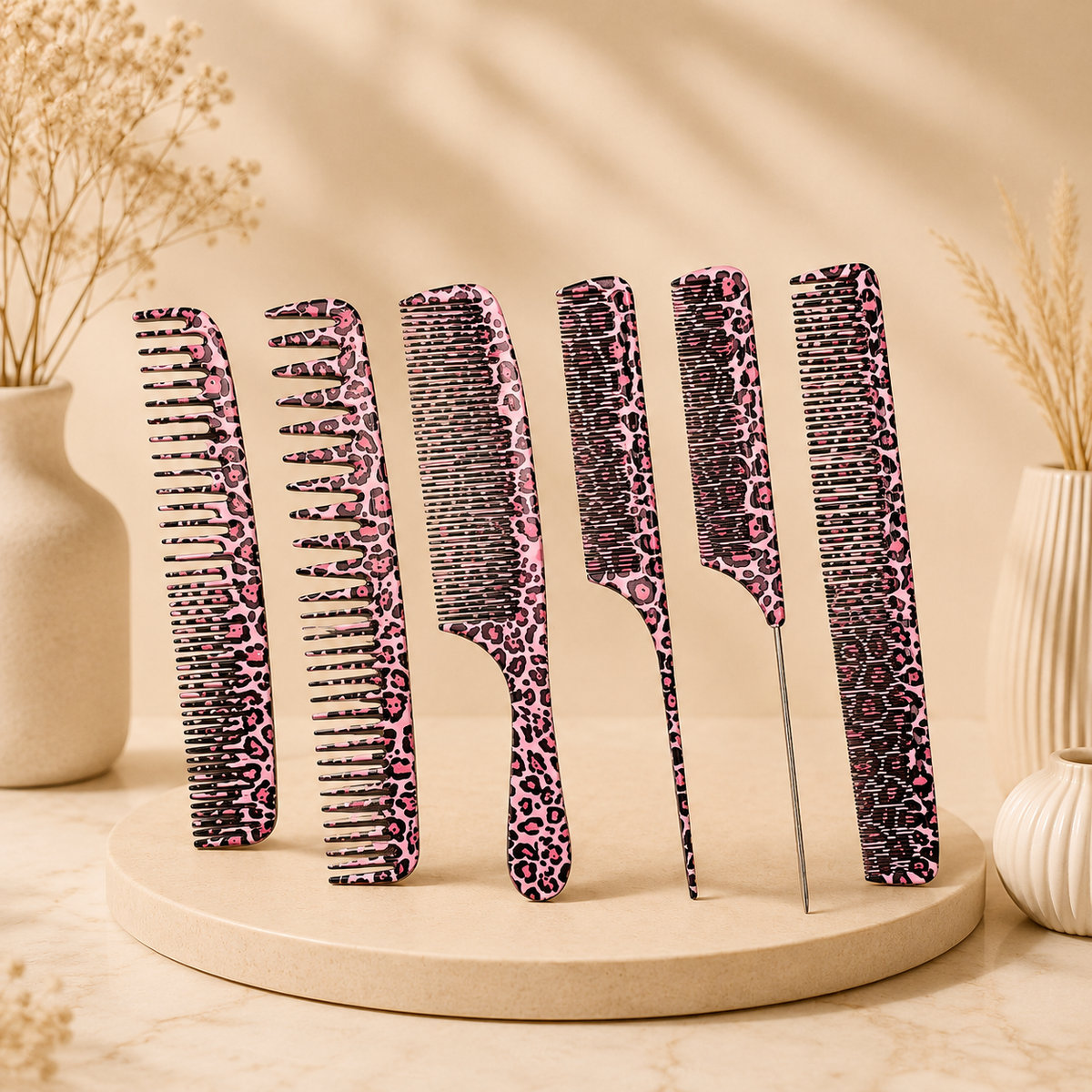 Glowth 6-Piece Hair Comb Set, product photo