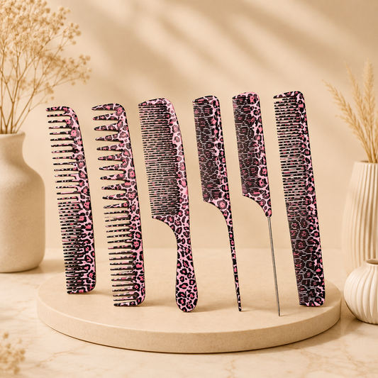 Glowth 6-Piece Hair Comb Set, product photo