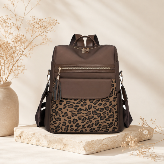 Glowth Leopard Print Backpack