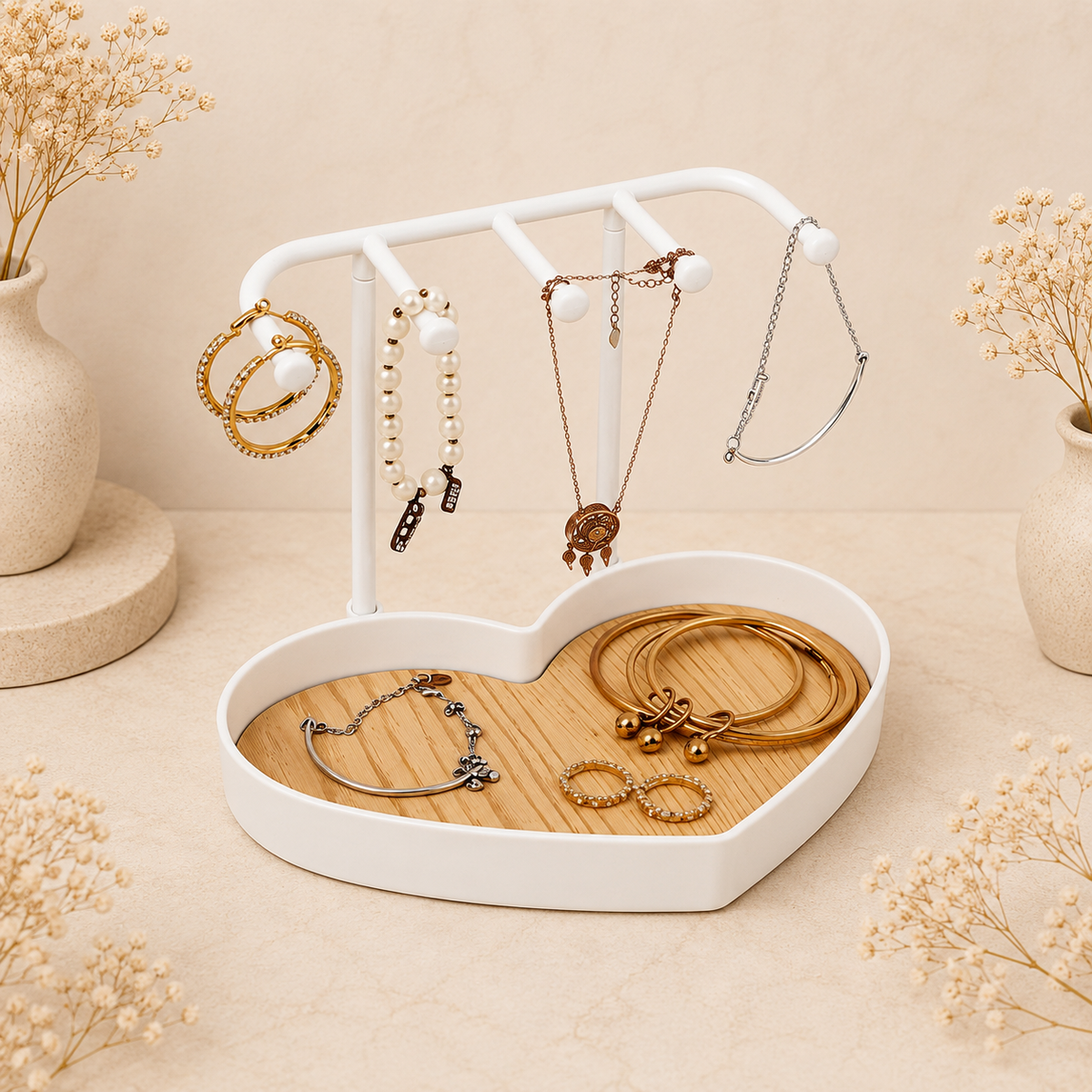 Glowth Heart-Shaped Jewelry Organizer, product photo