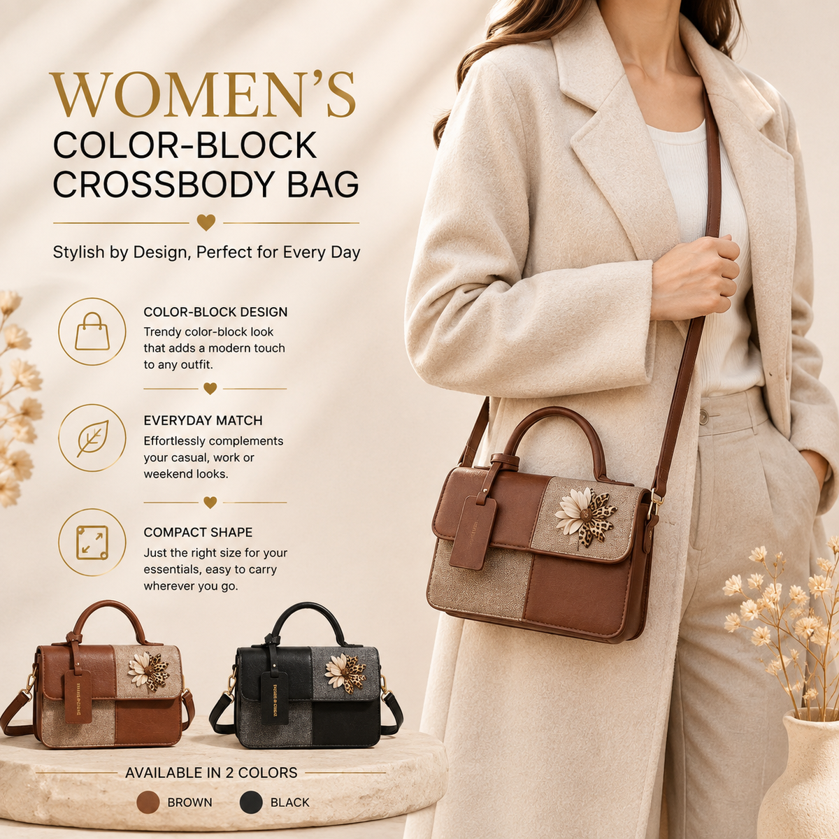 Crossbody bag lifestyle shot