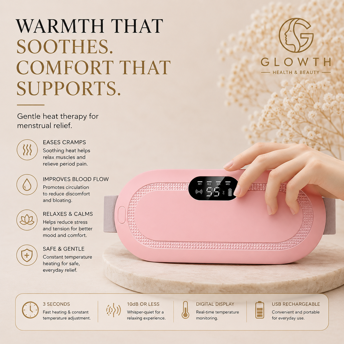 Warmth that soothes, comfort that supports