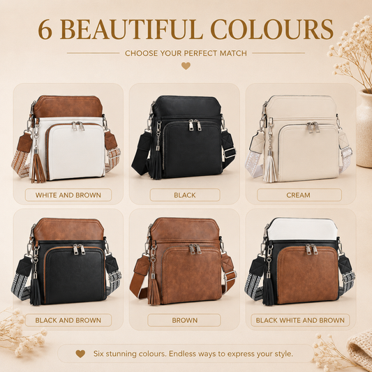 Crossbody bag available in 6 colours
