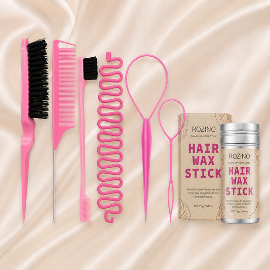 Glowth ROZINO 7pcs Hair Styling Set, plain product photo