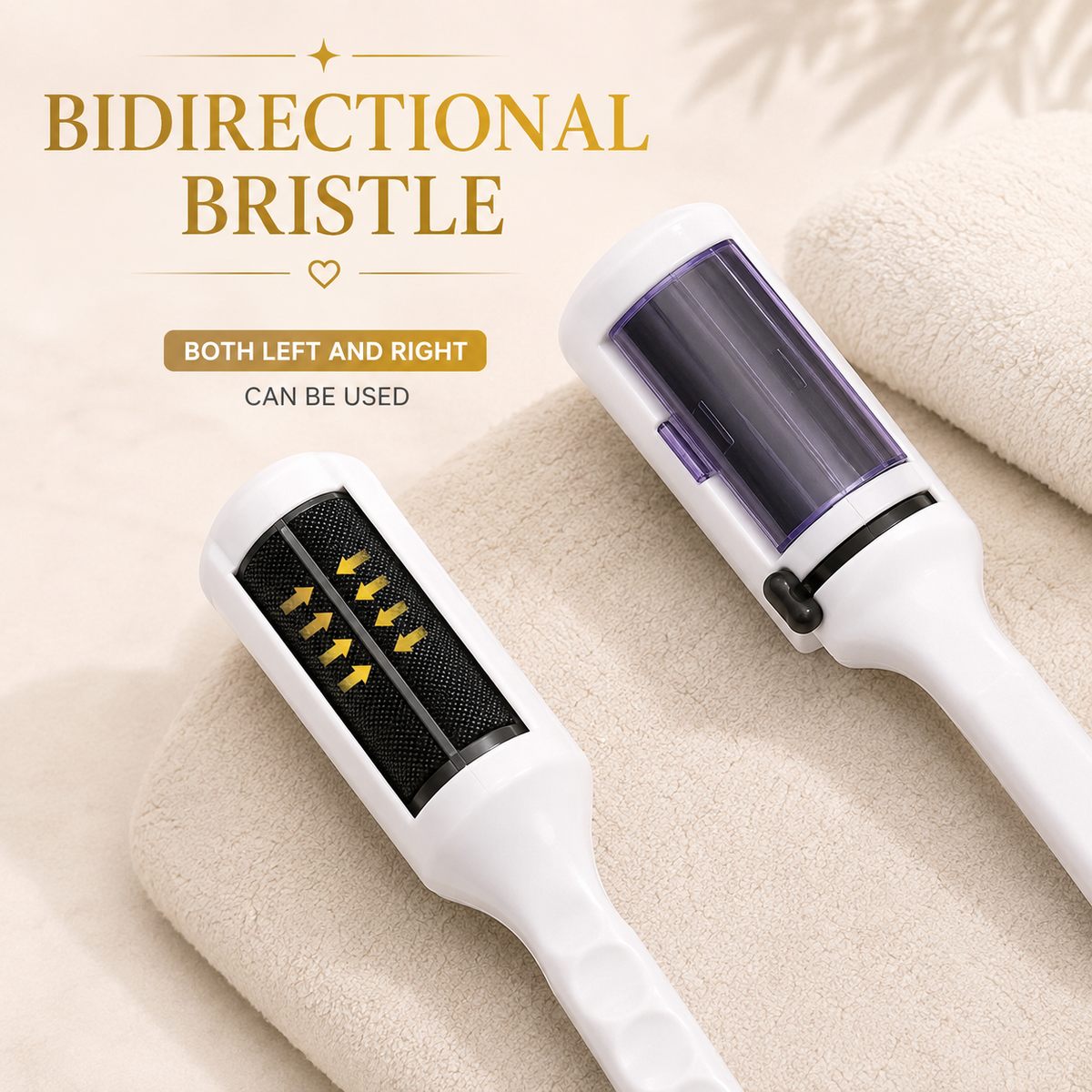 Lint & Pet Hair Remover Brush bidirectional bristle