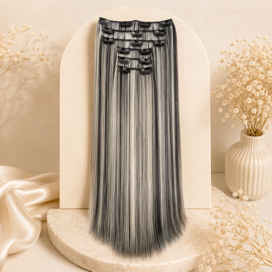 Glowth 16pcs Clip-In Hair Extensions, product photo