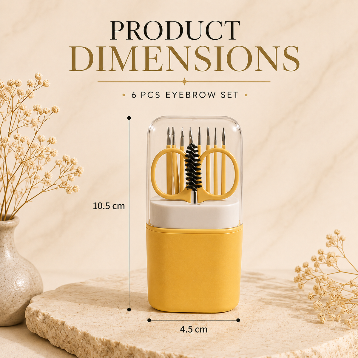 Eyebrow set product dimensions