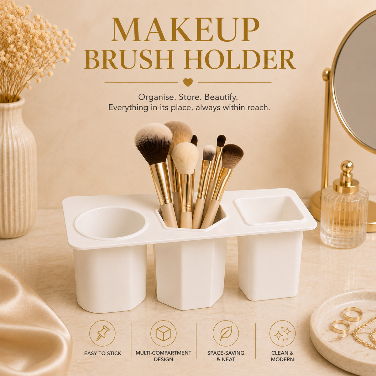 Glowth Makeup Brush Holder overview