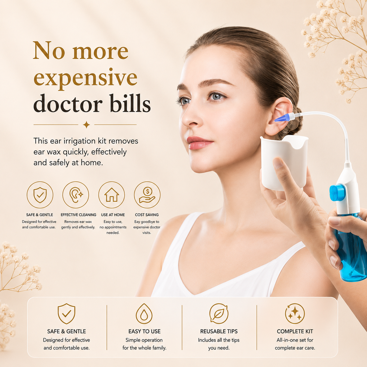 Ear Wax Removal Kit no more expensive doctor bills