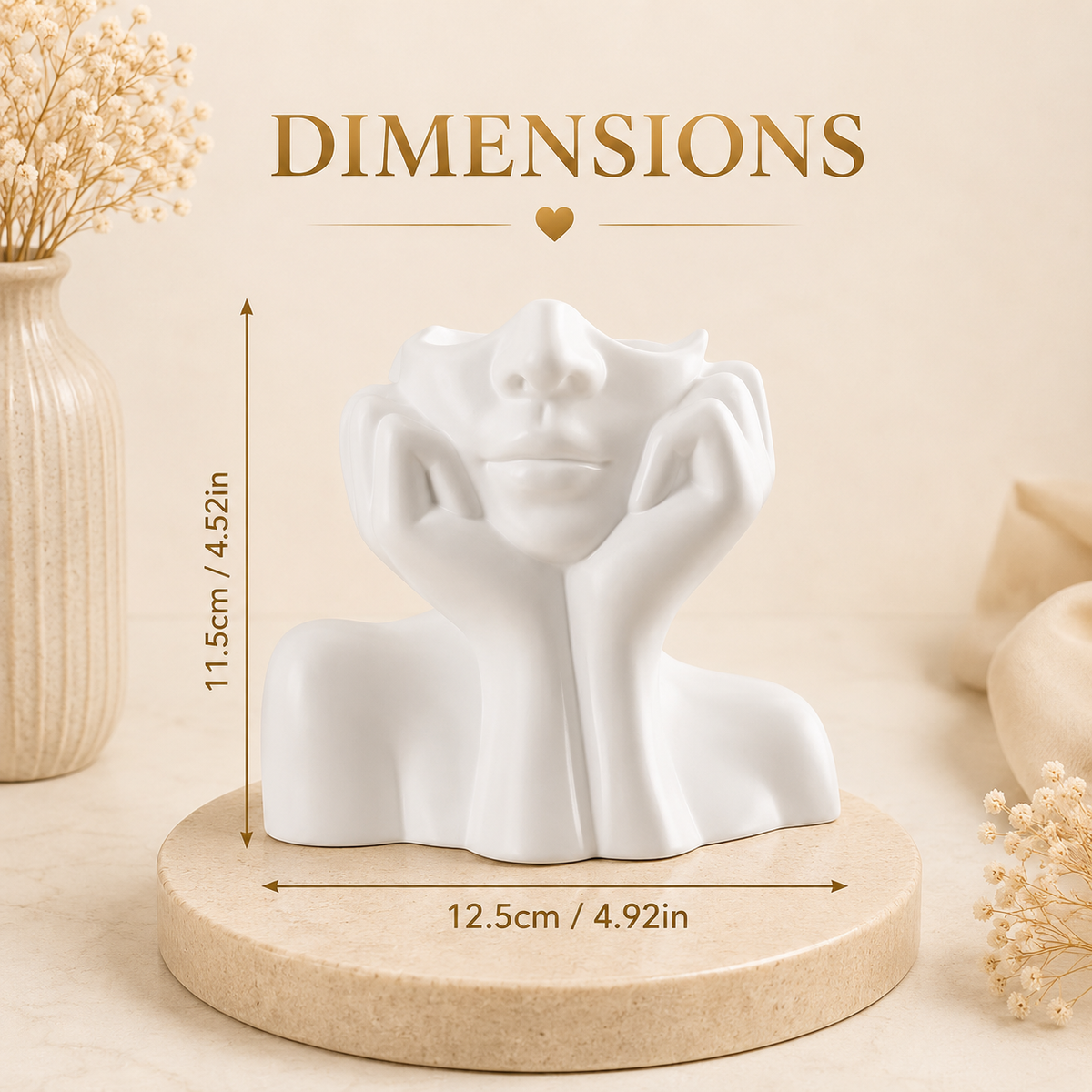 Glowth Makeup Brush Holder dimensions