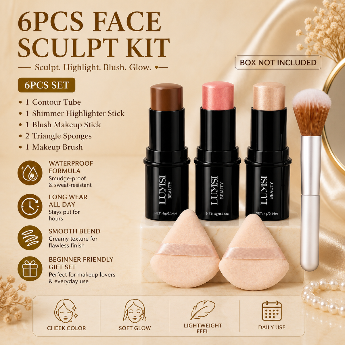 Glowth Face Sculpt Kit contour stick