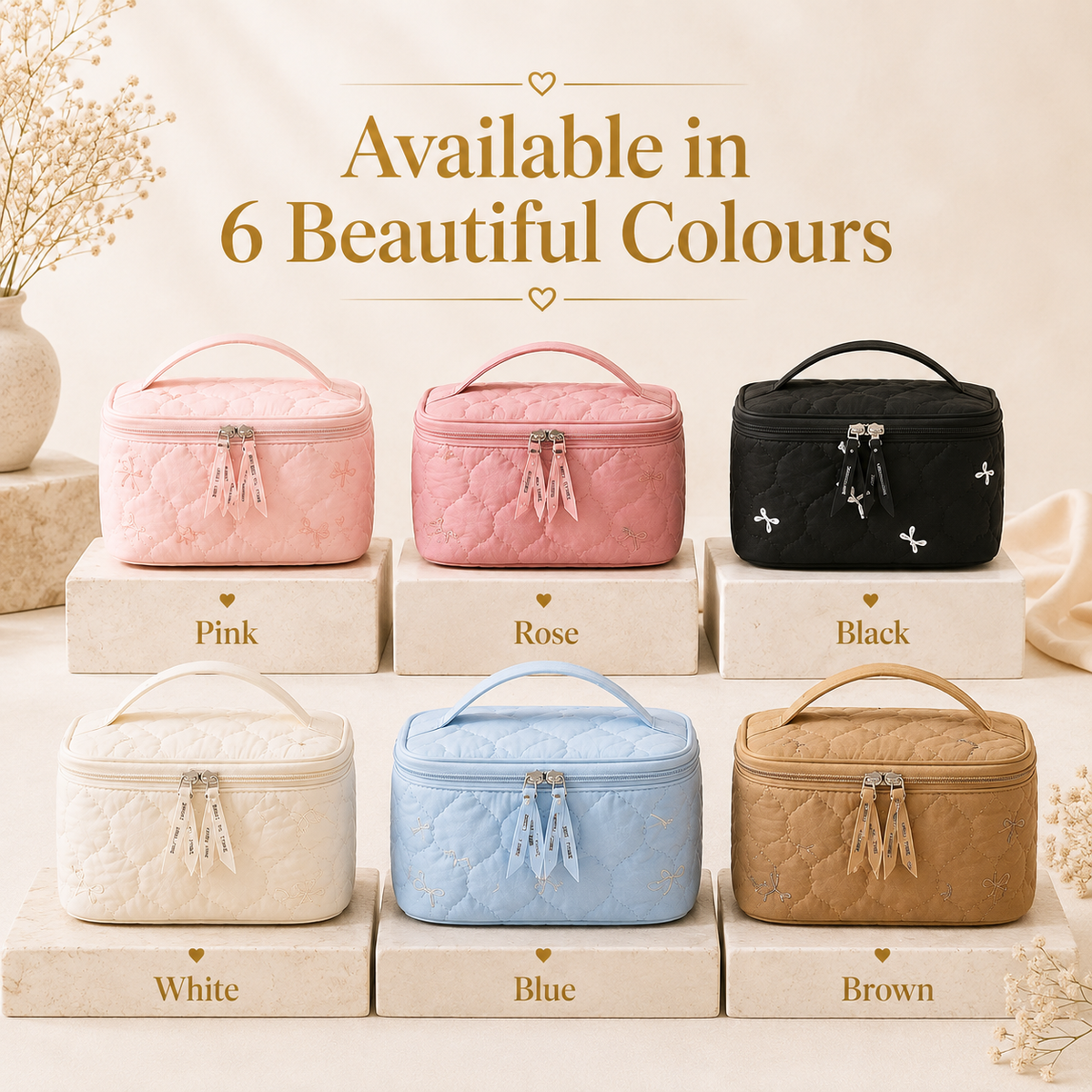 Toiletry bag available in 6 colours